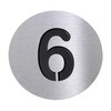 Radius - Radius - Numéro 6 - inox/noir/Ø10cm