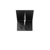 FROST - Unu Wall Coat Rack S with hook & bar - black-aluminium/polished/20x15x30cm