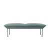 Muuto - Oslo Sitzbank - grün/Stoff Steelcut trio 966/LxBxH 150x73x45cm/Füße in dunkelgrau