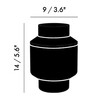 Tom Dixon - Scent Elements Medium -  Geurkaars - Strichzeichnung