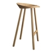 e15 - e15 ST10 Jean Barhocker  - eiche/klar lackiert/H:79cm