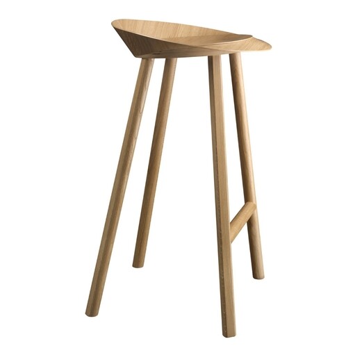 e15 - e15 ST10 Jean Barhocker  - eiche/klar lackiert/H:79cm