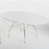 Kartell - Glossy - Tafel ovaal onderstel zilver