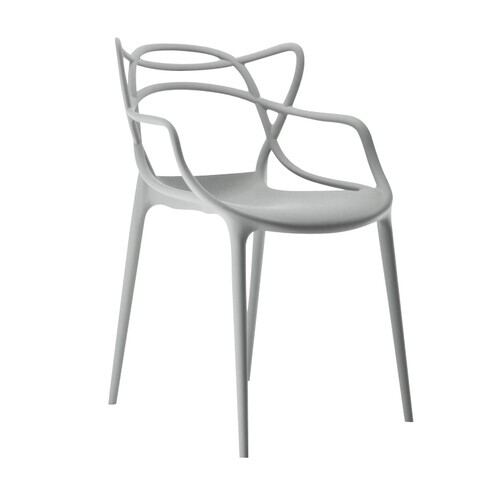 Kartell - Masters Stuhl  - grau/matt