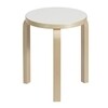 Artek - 60 - Tabouret - laminate white/laqué