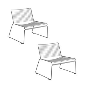 HAY - Hee Lounge Stuhl 2er Set