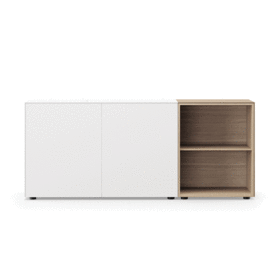 Piure - Sideboard Edit Q 181,3x48x87,5cm avec 2 cases ouvert à droite