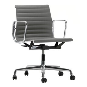 Vitra - EA 117 Alu Chair Bürostuhl poliert Leder