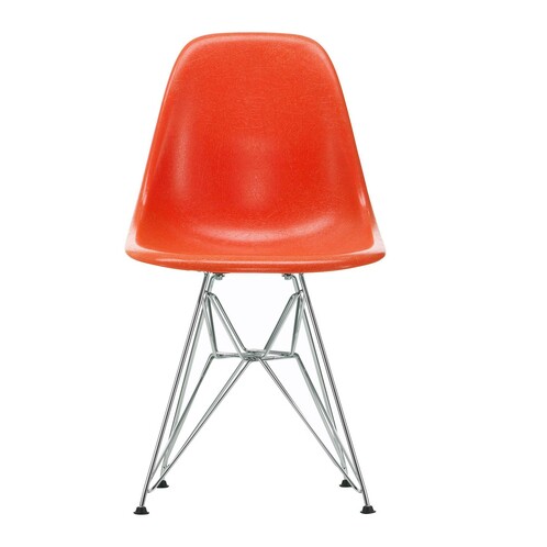 Vitra Eames Fiberglass Side Chair DSR Chromed Base AmbienteDirect