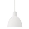 Louis Poulsen - Toldbod 120 - Pendellamp - wit/aluminium geforceerd/textiel kabel wit/H 12.1.cm/Ø 12cm