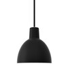 Louis Poulsen - Toldbod 120 - Pendellamp - zwart/aluminium geforceerd/textiel kabel zwart/H 12.1.cm/Ø 12cm