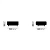 Vitra - Soft Modular Ottoman - line drawing