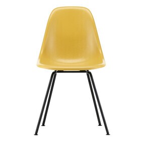 Vitra - Eames Fiberglass Side Chair DSX zwart