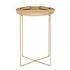 e15 - e15 CM05 Habibi Side Table / Tray CM05 - brass/polished/Ø 37cm/H 47cm