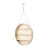 ferm LIVING - The Round Dorm - Wandrek - beuken naturel/leerband/7cm/Ø 55cm