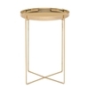 e15 - e15 CM05 Habibi Side Table / Tray CM05 - brass/polished/Ø 37cm/H 47cm
