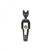 Vitra - Wooden Doll Cat small - black/white/hand-painted/LxWxH 4.8x3.6x17.1cm
