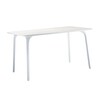 Magis - Table First Outdoor rectangular - white/white table-leg/Size 2/139x79,2cm