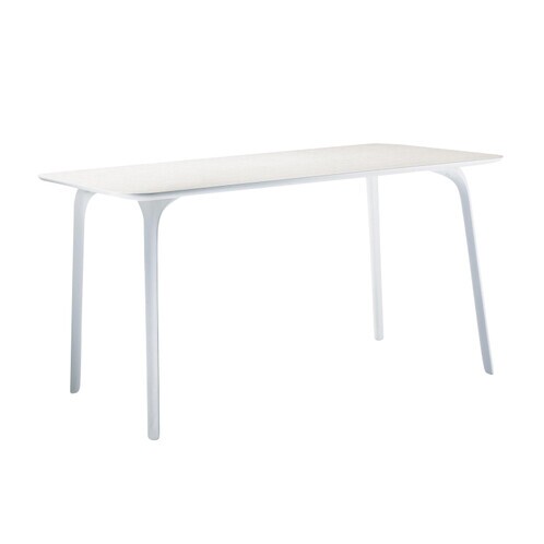Magis - Table First Outdoor - Table rectangulaire - blanc/pied de table blanc/Taille 2/139x79,2cm