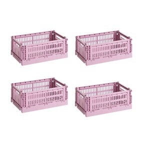 HAY - Colour Crate Korb recycelt S 4er Set