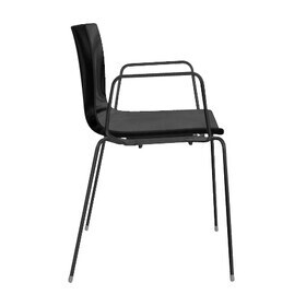 Arper - Catifa 46 0251 -Fauteuil unicolore supp. noir