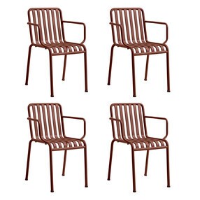 HAY - Palissade Garten-Armlehnstuhl 4er Set