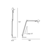 Artemide - Tolomeo Lettura Leseleuchte - Strichzeichnung