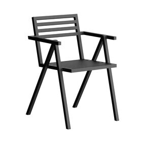 Nine - Chaise avec accoudoirs empilable 19 Outdoors