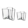 iittala - Aktionsset Alvar Aalto Vasen 2 Stk. - transparent/1x Vase 160mm + 1x Vase 95mm