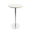 la palma - Brio Fix 110 Table - white/laminate/round/Ø60cm