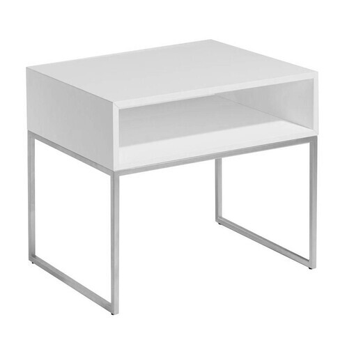 Jan Kurtz - Dina - Table de chevet - blanc/cadre peint par poudrage