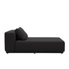 Softline - Nevada - Chaise-longue / lit de jour - anthracite/feutre 610/PxHxP 172x75x90cm/structure metal noir