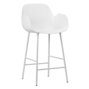 Normann Copenhagen - Form Bararmlehnstuhl Gestell Stahl 65cm