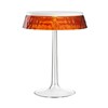 Flos - Bon Jour LED Tischleuchte weiß - bernstein/Schirm: Kunststoff/H 41cm/ Ø 31,6cm/Gestell transparent/weiß