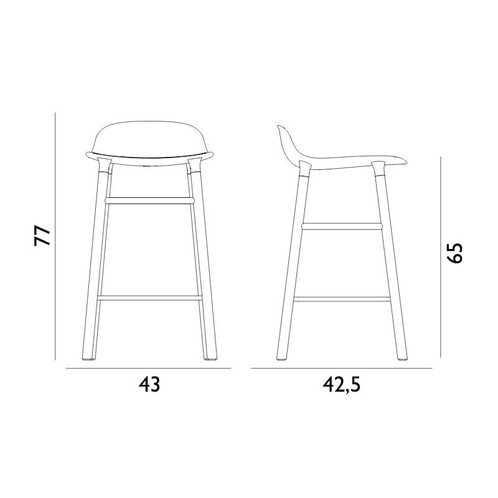 Mange-Debout Table Pivotante Chêne et Noir - SIMMOB