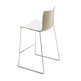 Arper - Catifa 46 0474 -Barkruk laag tweekleur chroom