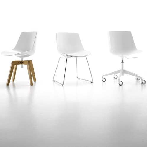MDF Italia - Flow Office Chair With Star Base & Wheels