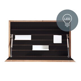 Müller Small Living - Flatbox LED Wandsekretär mit Soft-Touch Schalter