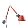 Artemide - Tolomeo Micro Parete - Applique murale - rouge/brillant/PxH 49x41cm/Ø 11cm