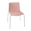 Arper - Catifa 46 0251 Chair unicoloured - rose/seat shell glossy/inside matt/frame chromed/new colour