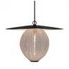 Gubi - Satellite Pendelleuchte M - weiße Wolke/Pulverlackiert/H 31,5cm, Ø 21,8cm/Kabel schwarz