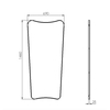 Gubi - Gio Ponti F.A.33 Rectangular Wall Mirror - line drawing