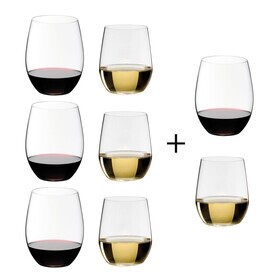 Riedel - O Wine Weinglas 6+2 gratis