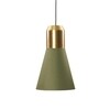 ClassiCon - Bell Light Suspension Lamp - green/fabric lampshade/brass bulb socket/Ø 32cm/H: 53cm