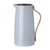 Stelton - Emma - Cafetière isotherme café 1,2L  - bleu clair/bois de hêtre/brillant/LxPxH 13x13x24.5cm