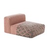GAN - Mangas Space Modules Poef - pink/grijs ruit/100% wol/vullen: polystyreen en schuim/120x90x60cm lxbxh