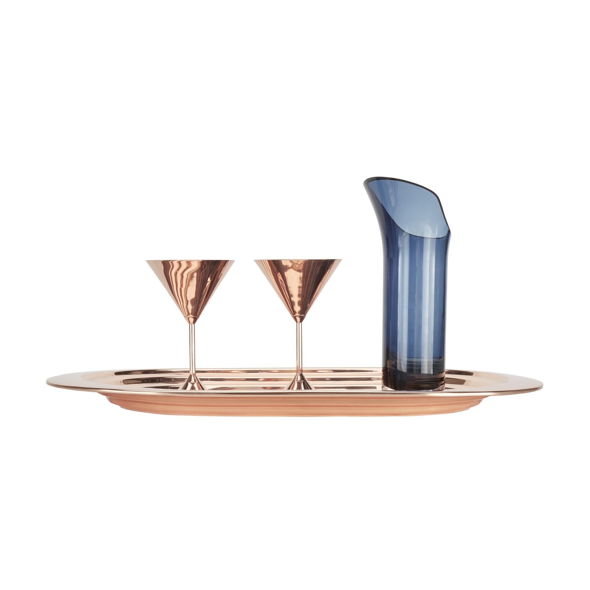 Tom Dixon Plum Martini Cocktail Glass Set of 2 | AmbienteDirect