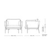 &tradition - Cloud LN1 - Fauteuil - dessin au trait
