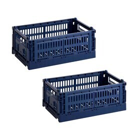 HAY - Set de 2 paniers Colour Crate recyclé S