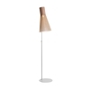 Secto Design - Secto 4210 - Lampadaire - noix naturel/feuille de placage/incl. ampoule LED 2800K/1055lm/câble noir/support gris